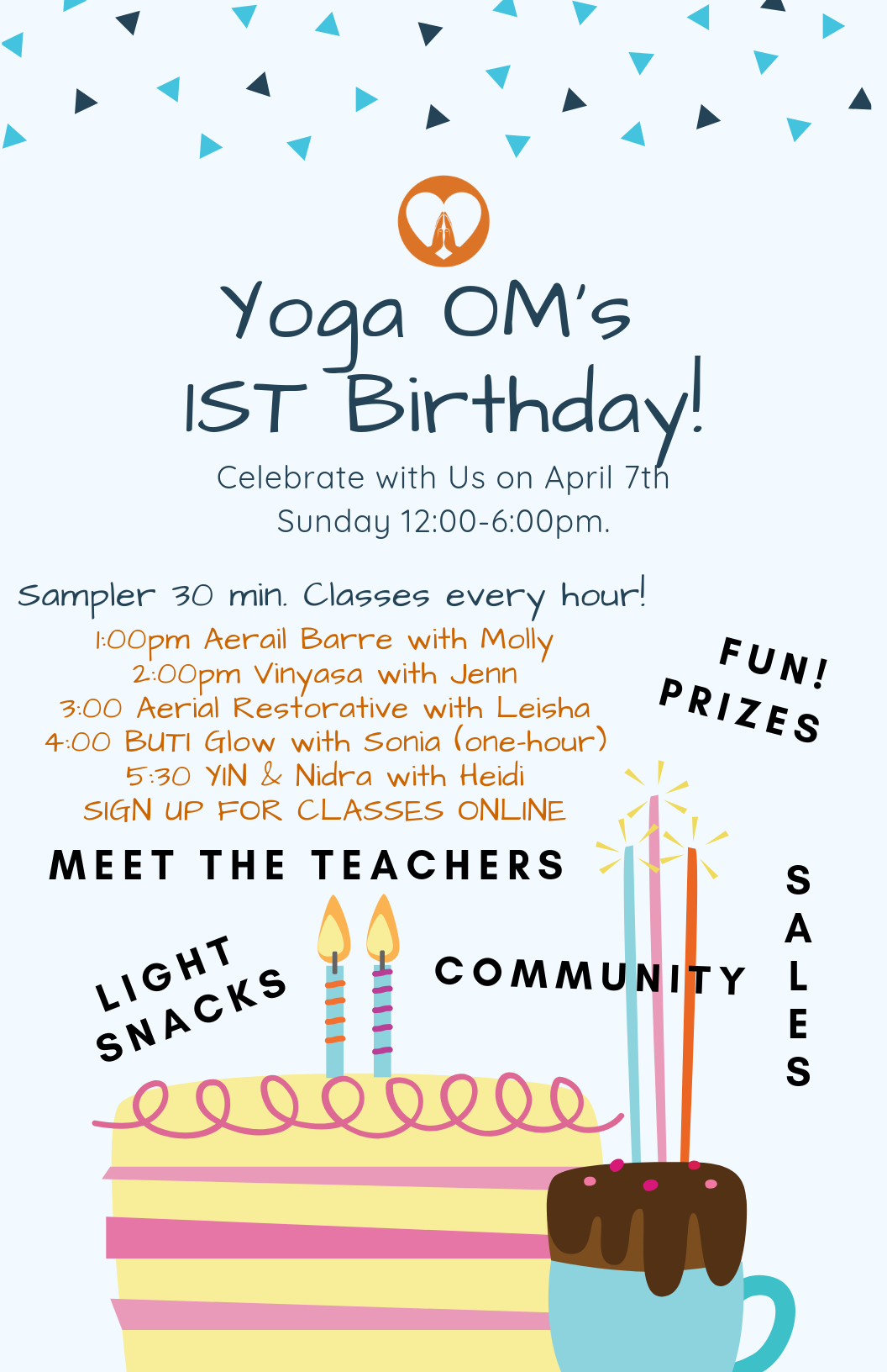 YOGA OM'S ANNIVERSARY CELEBRATION!